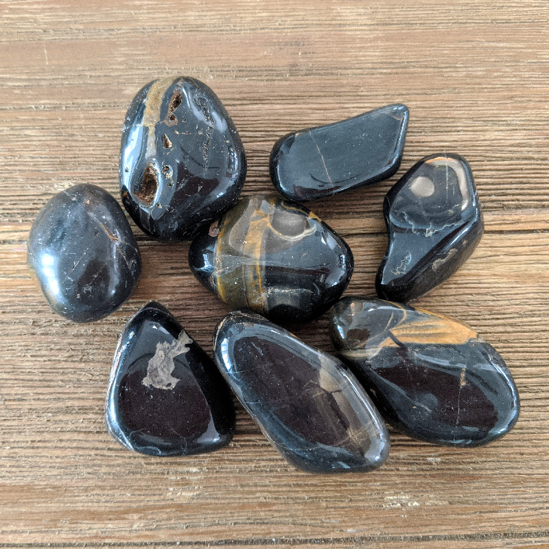 Tumbled Black Onyx - Black Onyx Tumbled Stone